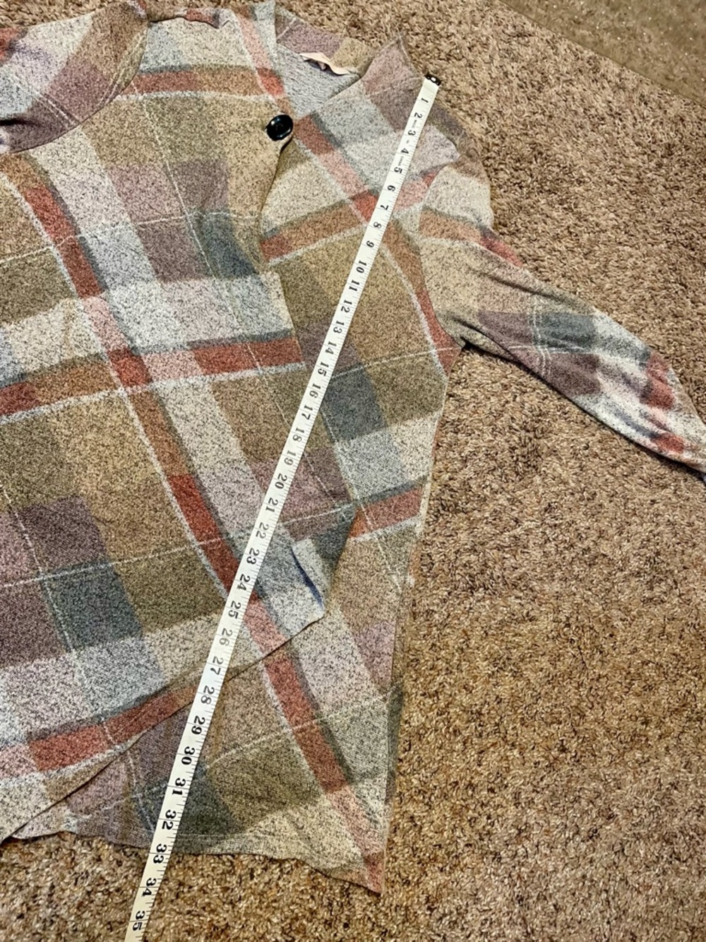 Soft Surroundings Bonnie Plaid Topper XL Cardigan. Light Academia Cottagecore. - Picture 12 of 12